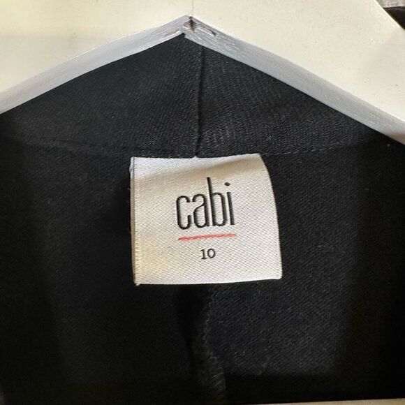 Cabi Womens Size 10 Button Front Blazer Patch Pockets Black Long Sleeves - Picture 2 of 7
